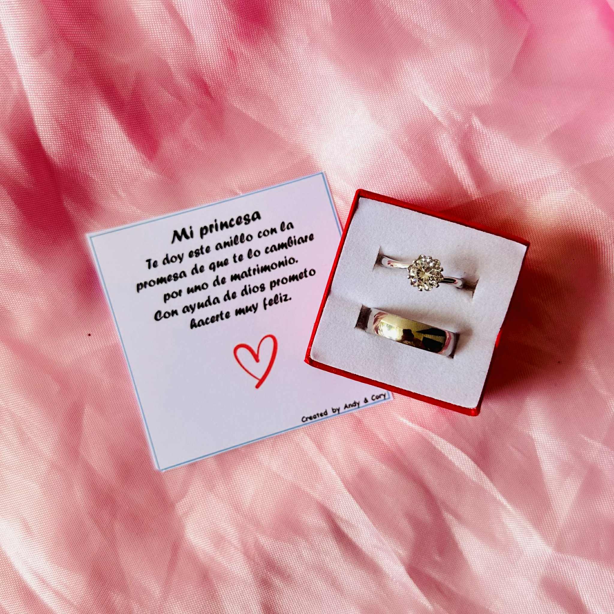 Duo de anillos promesa