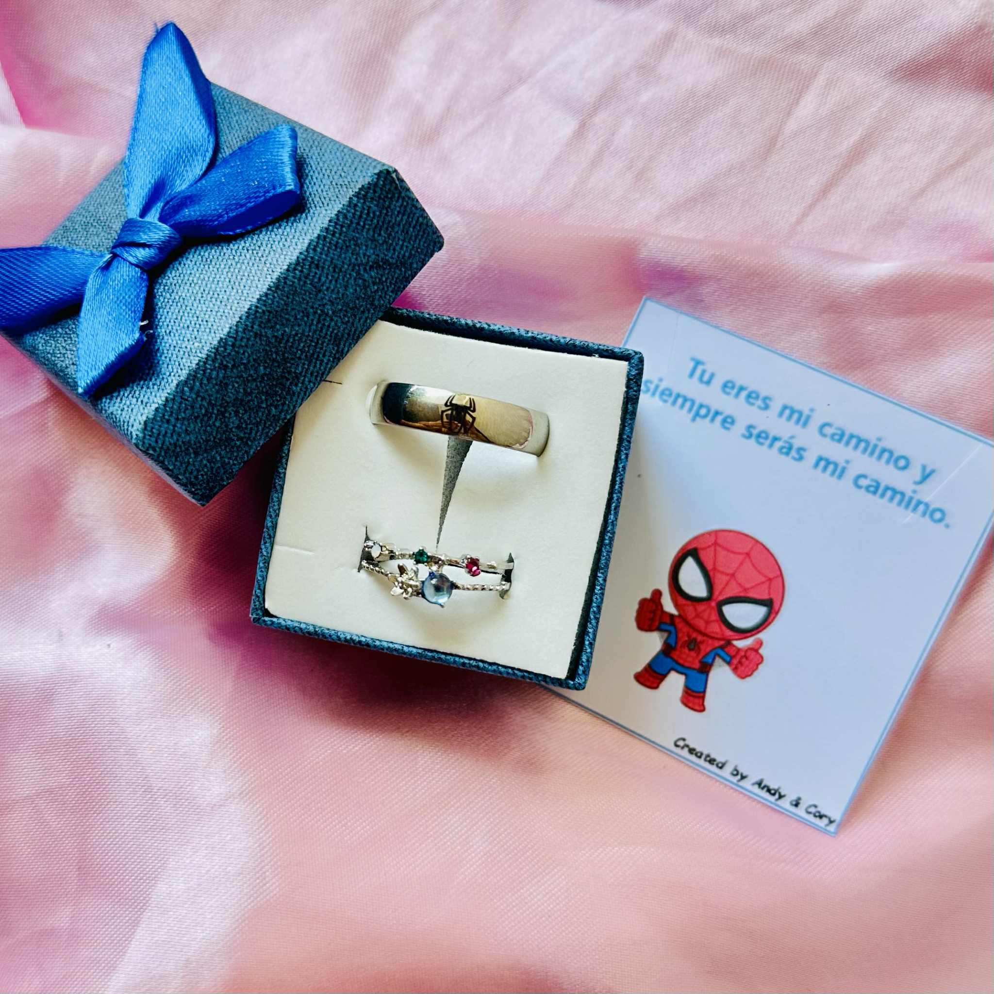 Duo de anillos spiderman
