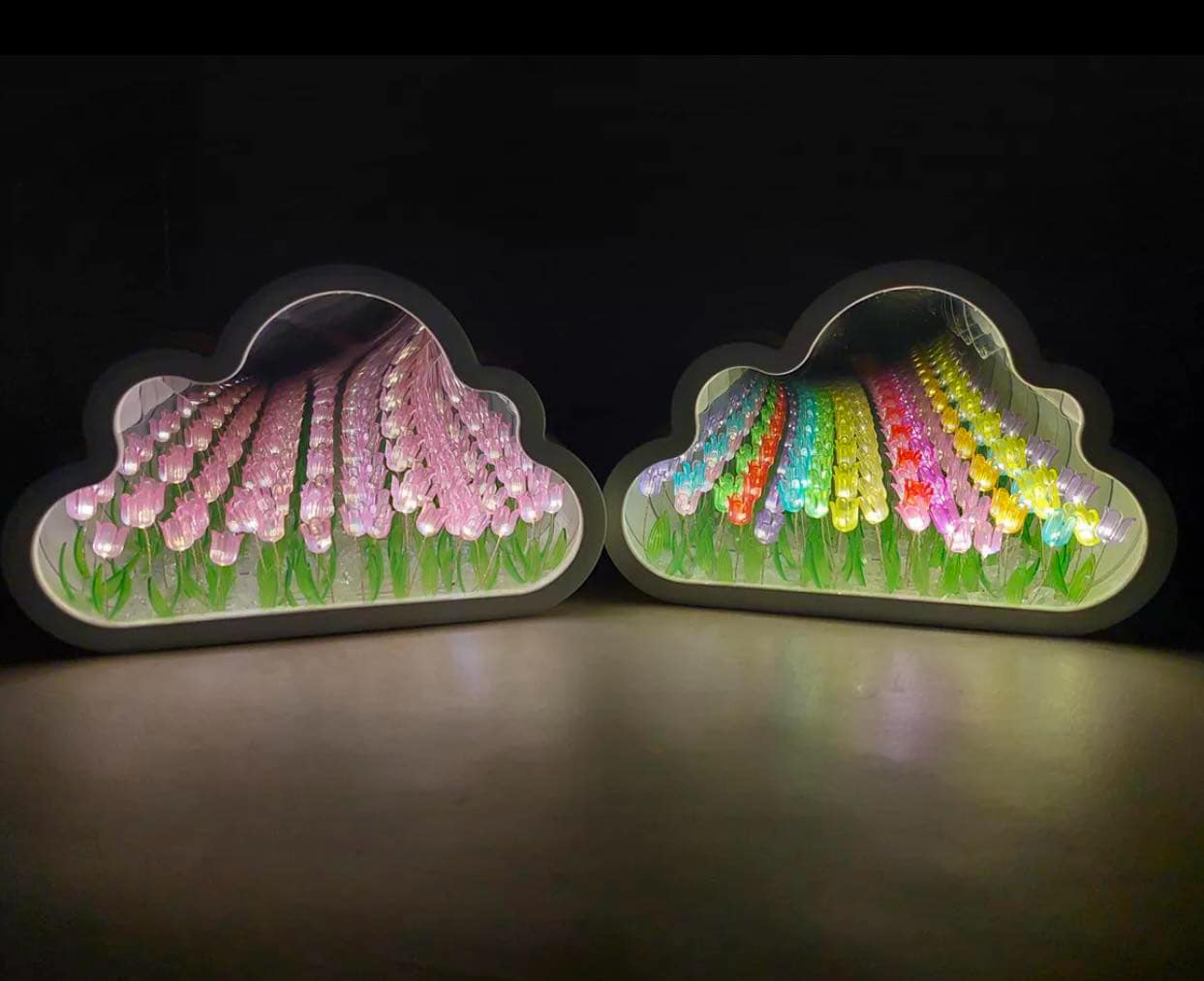 Jardin de tulipanes nube